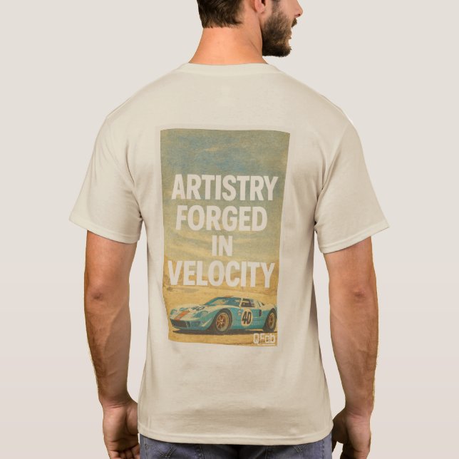 Camiseta Artista Forjado En Velocidad (Reverso)