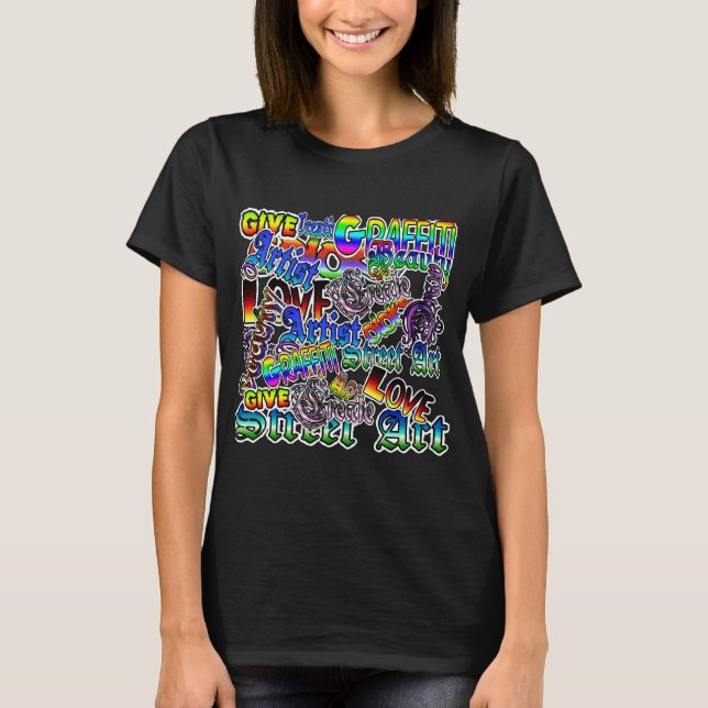Camiseta Artista Graffiti Mensajes de texto (Anverso)