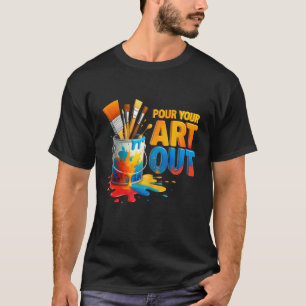 Camiseta Artista Hacer Arte Pintor Maestro Derrama Tu Arte
