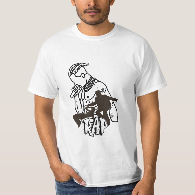 Camiseta Artista hip-hop dinámico (Anverso)