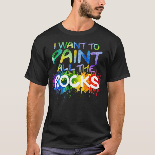 Camiseta Artista Joven De Pintura De Rock Que Quiero Pintar (Anverso)