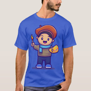 Camiseta Artista masculino pintor