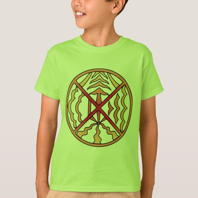 Camiseta Artista nativo Hoodie Kid's Elements Tribal Sun Sh (Anverso)