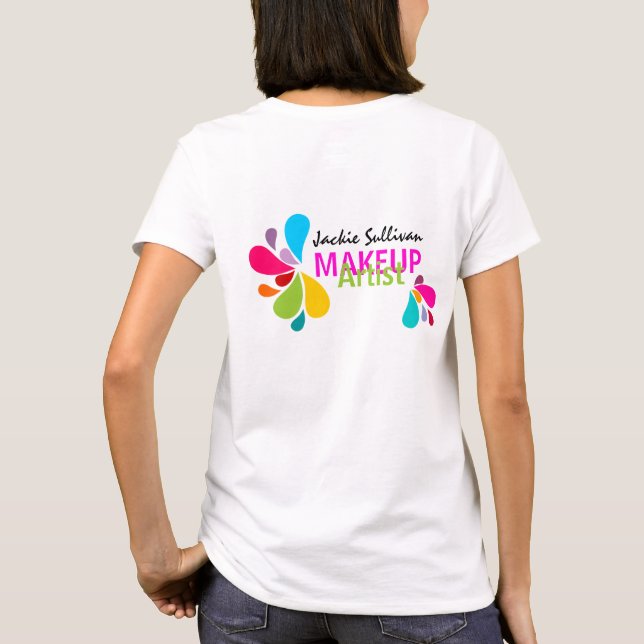 Camiseta Artista o pintor de maquillaje (Reverso)