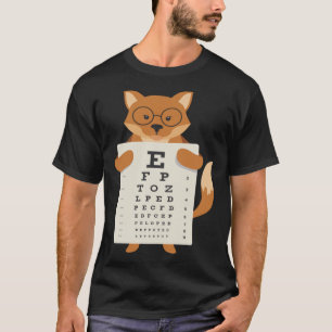 Camiseta Artista óptico de estampado de Fox Cute Baby Fox E
