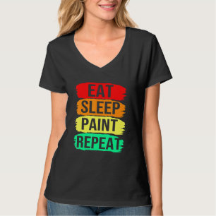 Camiseta Artista pintador come el sueño repita