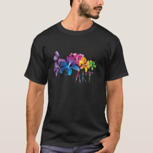 Camiseta Artista pintor de arte profesor de flores Artsy re