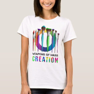 Camiseta Artista pintor divertido de armas de creación mas