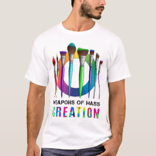 Camiseta Artista pintor divertido de armas de creación masi