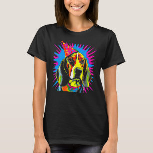 Camiseta Artista pop Beagle Dog Birthday Party