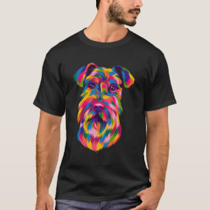 Camiseta Artista pop Schnauzer Mascota de pezuñas cutáneo r