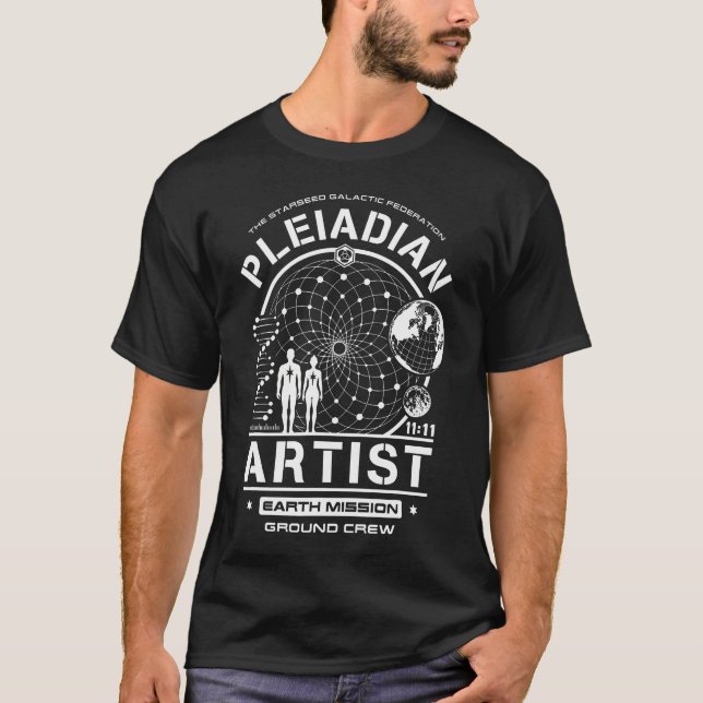 Camiseta Artista puertorriqueño Starground Earth Mission (Anverso)