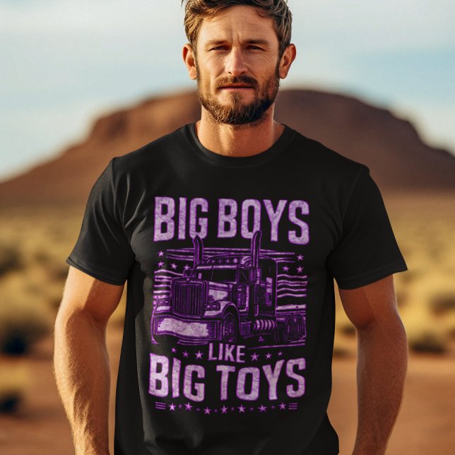 Camiseta Artista púrpura muestra orgullo de camionero (Subido por el creador)