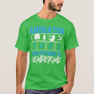 Camiseta Artista Visual Animador de Dibujos Animados Fan de