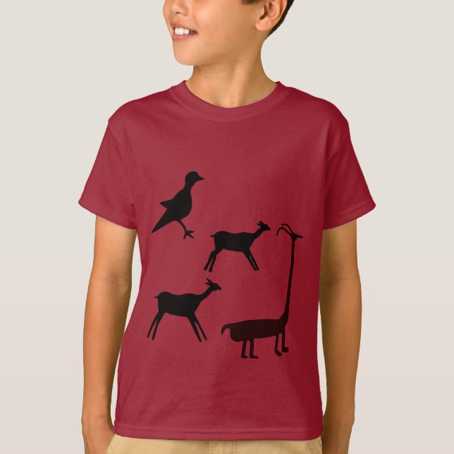 Camiseta Artistas antiguos - Animales prehistóricos (Anverso)