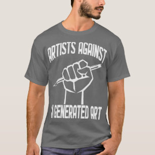 Camiseta Artistas contra arte generado por IA