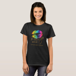 Camiseta Artistas de maquillaje Arcoiris Libretas de color