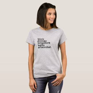Camiseta Artistas de sexo femenino