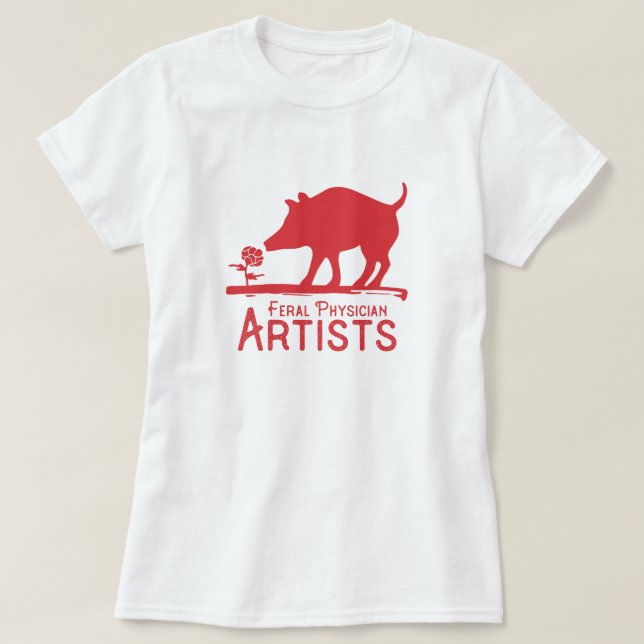 Camiseta Artistas del médico feral (Diseño del anverso)