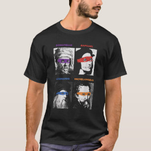 Camiseta Artistas renacentistas de Ninja dicen pop Art Pai