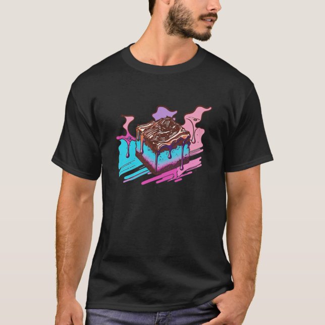 Camiseta Artistic Brownies Retrowave Meets Pastel Vaporwave (Anverso)