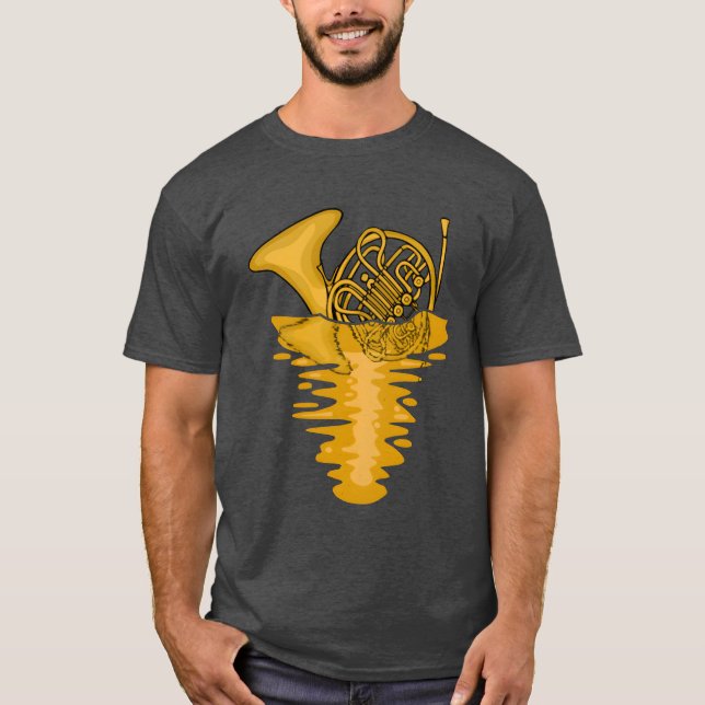 Camiseta Artistic French Horn Marching Band Men French Horn (Anverso)