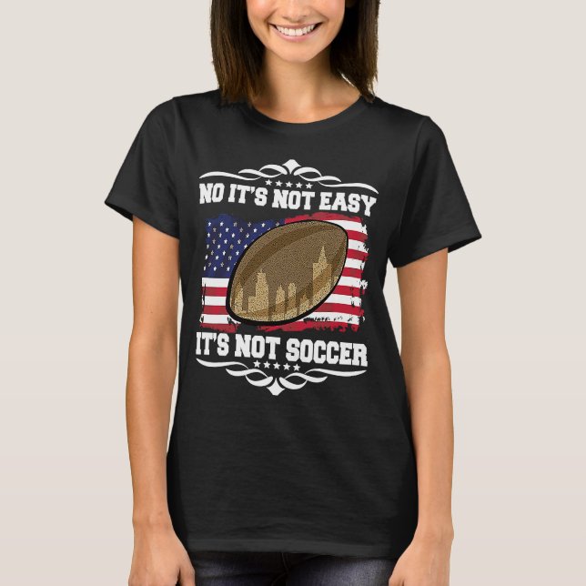 Camiseta Artistic Motivational USA Flag Rugby Quote (Anverso)