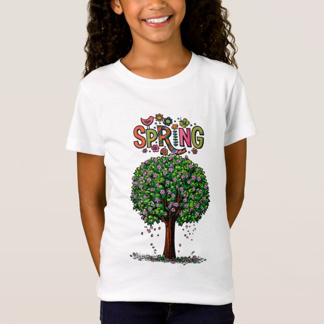 Camiseta Artistic Spring Blossom Tree Graphic  (Anverso)
