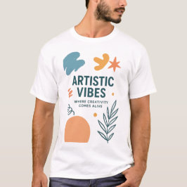 Camiseta Artistic Vibes – Modern Artistic & Creative Design