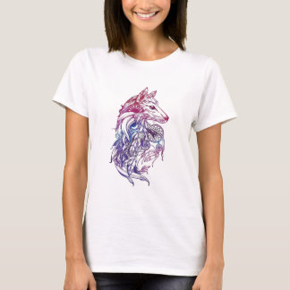 Camiseta Artistic Watercolor Wolf