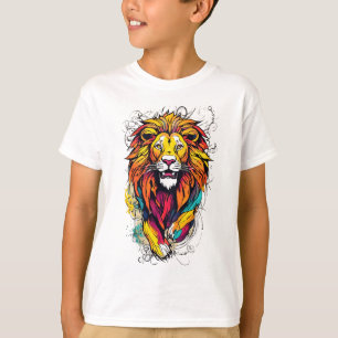 Camiseta artística audaz y poderosa