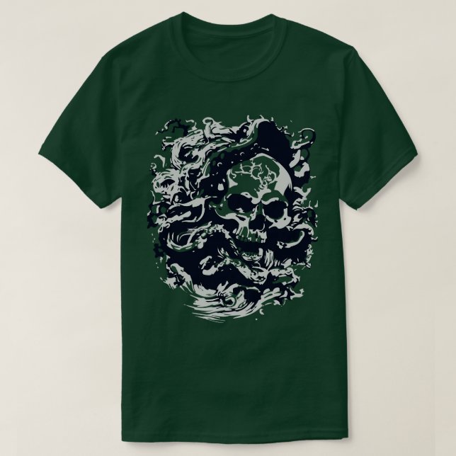 Camiseta artística con pulpo (Diseño del anverso)