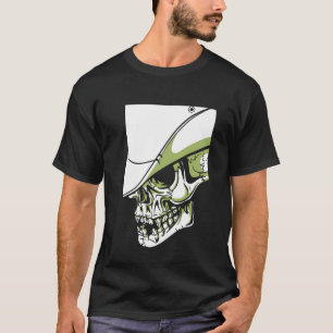 Camiseta Artística de Cowboy Skull Impresión de Guay a peti
