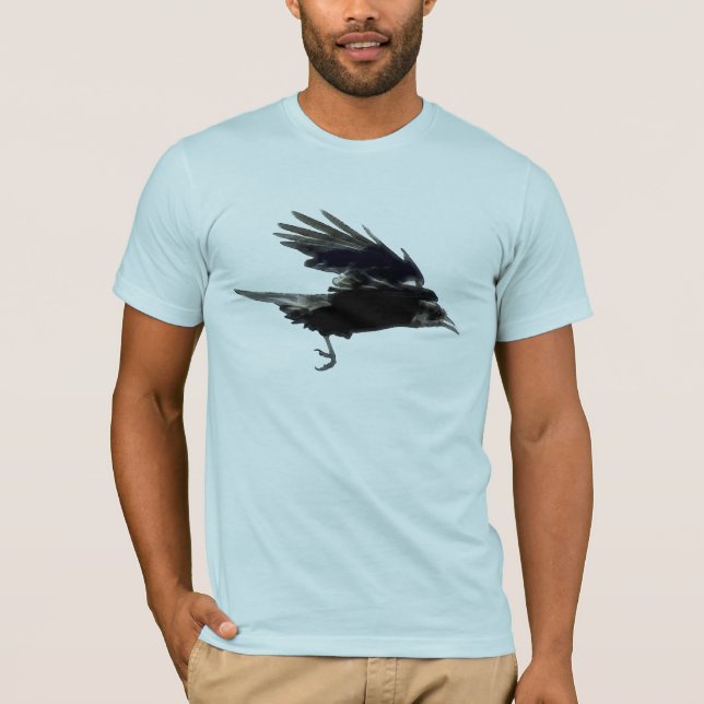 Camiseta artística de Flying Black CROW (Raven) (Anverso)
