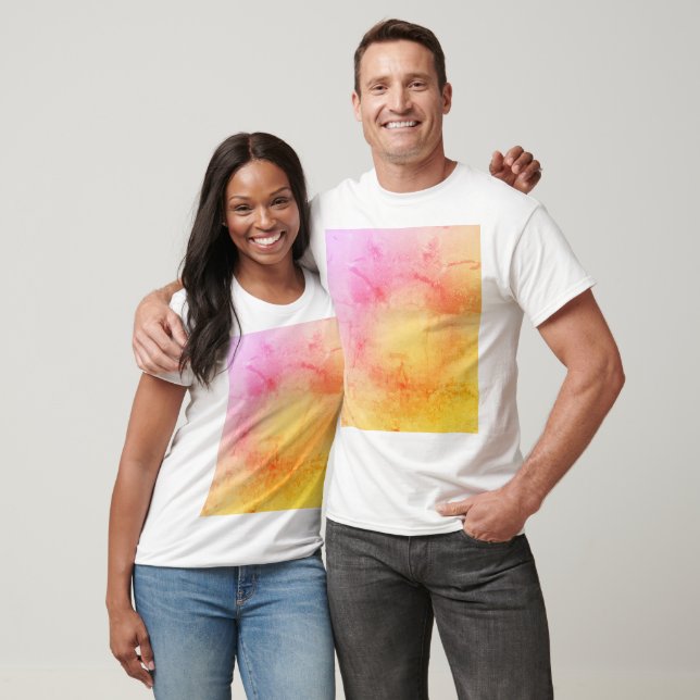 Camiseta artística de mármol del atardecer (Unisexo)