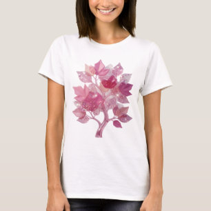 Camiseta artística de plata con lema del ÁRBOL DE