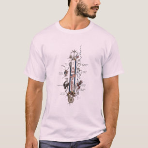 Camiseta artística de simbolismo zen minimalista)