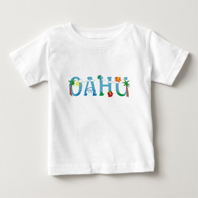 Camiseta artística del bebé del arte de la palabra (Anverso)