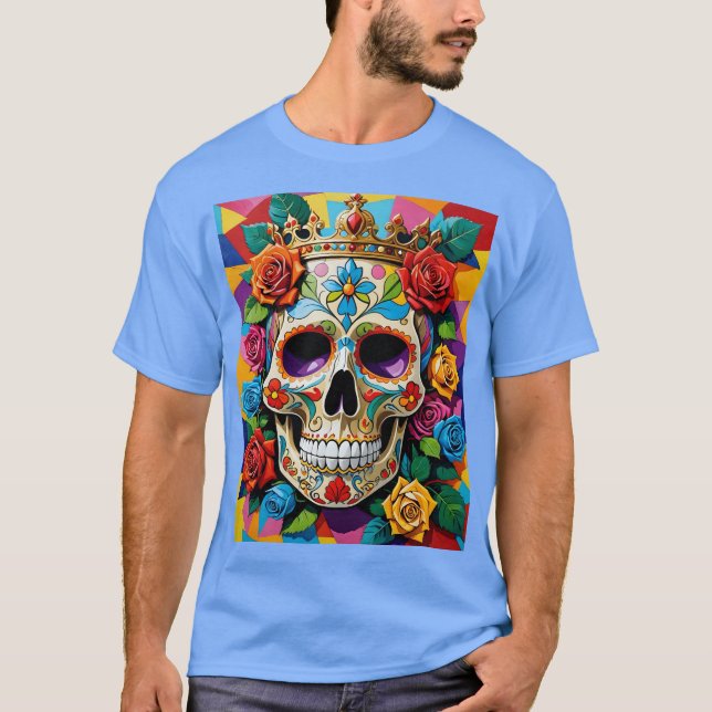 Camiseta artística del derrumbe de azúcar coronada (Anverso)