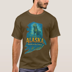 Camiseta artística del estado de Alaska - pintura 