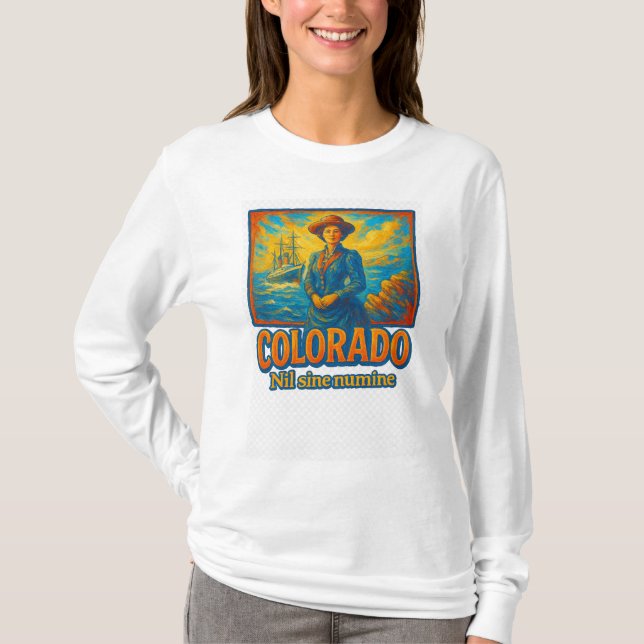 Camiseta artística del estado de Colorado - pintur (Anverso)