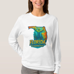 Camiseta Artística del Estado de Florida - Pincel