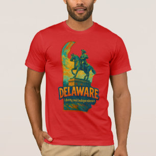 Camiseta artística estatal de Delaware - pintura a