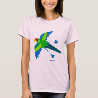 Camiseta artística: Loro y aves