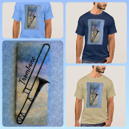 Camiseta artística musical de Jazzy Trombone