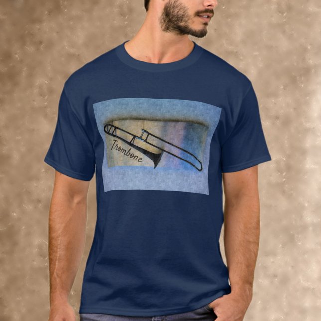 Camiseta artística musical de Trombone Jazzy (Subido por el creador)