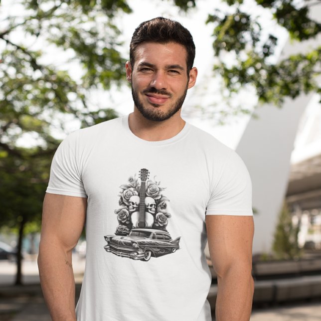 Camiseta artística para Rosas y motociclistas (Subido por el creador)