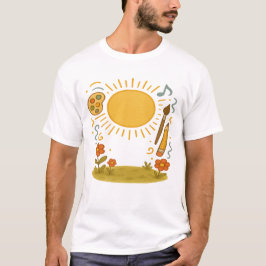 Camiseta Artística Unisex - Vibes soleadas y E cre