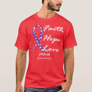 Camiseta Artritis Conciencia Fe Esperanza Amor En Esta Fami