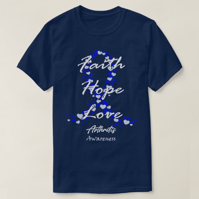 Camiseta Artritis Conciencia Fe Esperanza Amor La Esperanza (Diseño del anverso)